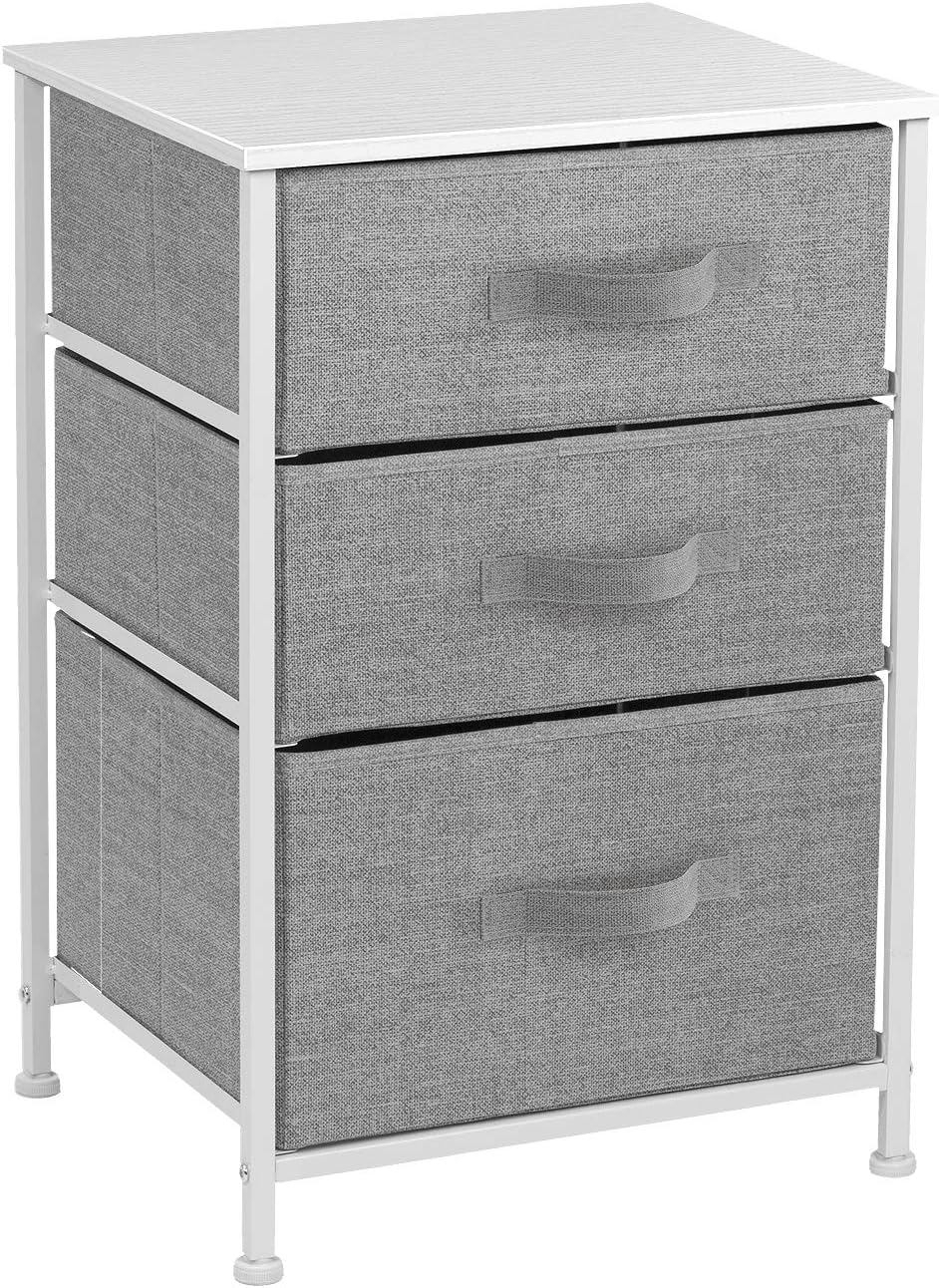 Nightstand with 3 Drawers - Bedside Furniture