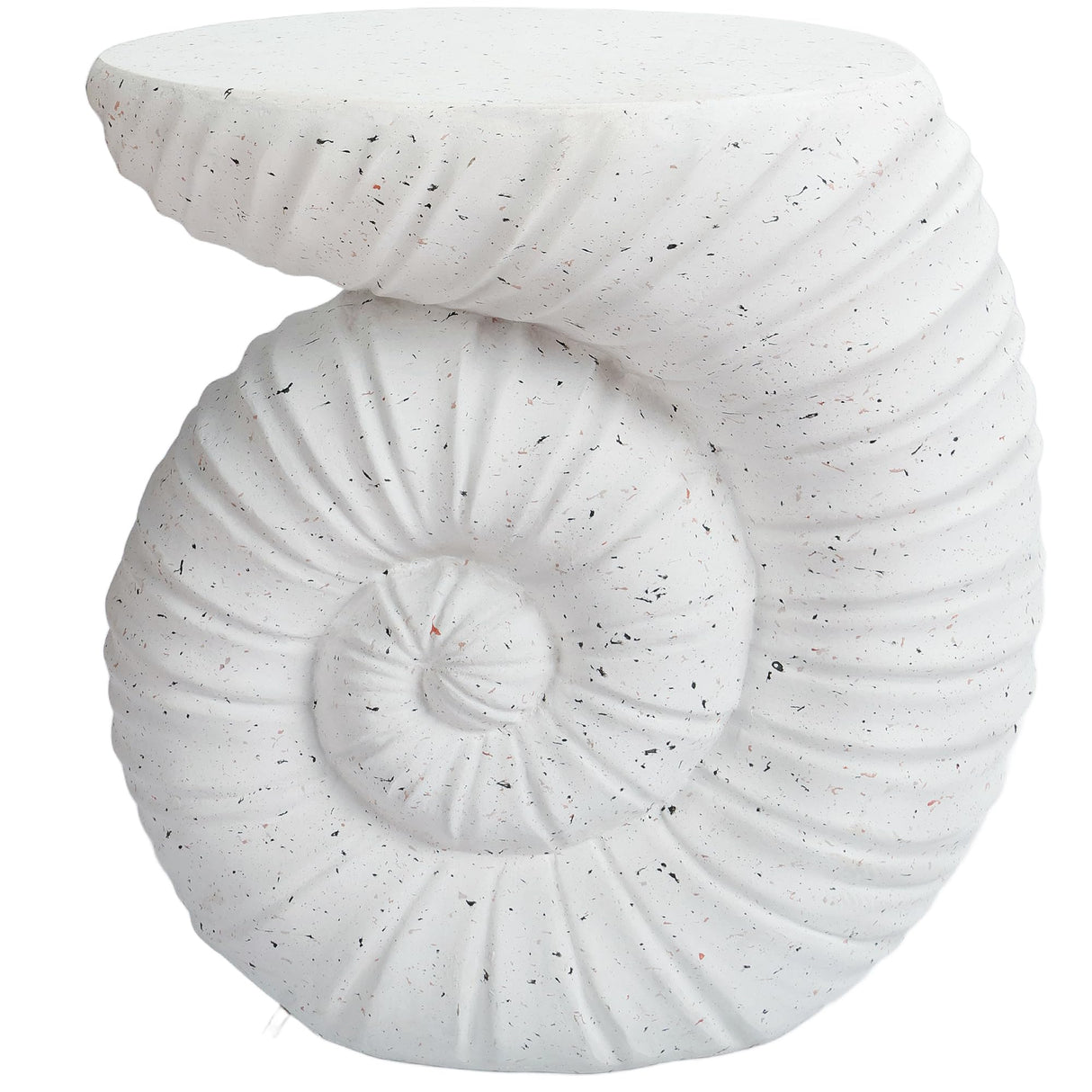 Pool Side Table,Outdoor Side Table, Concrete End Table, Round Accent Table for Indoor Modern Art Deco, Cement Side Tables for Outside Plant Stand, Artistic Style Tables Garden Stool for Patio - Bircata