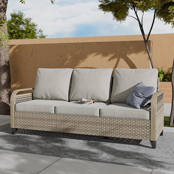 Modern Wicker Outdoor Sofa Furniture, Small Balcony Furniture