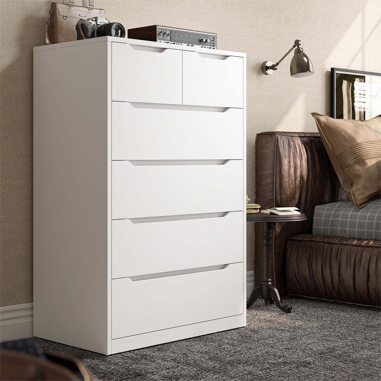 Dresser, Dresser for Bedroom, White Dresser