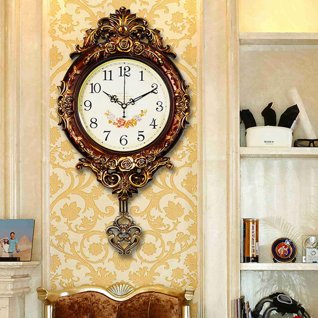Home Decor Wall Clock European Style Clock Home Creative Wall Clock Living Room