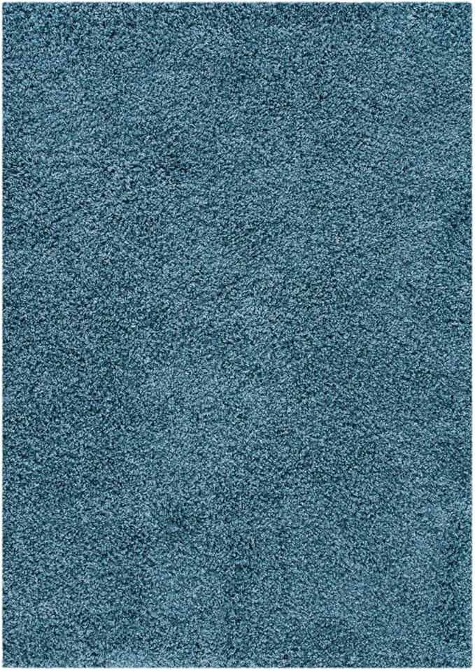 Shag Collection Area Rug - 10' x 14', Taupe, Solid Design, Non-Shedding & Easy Care, 1.8