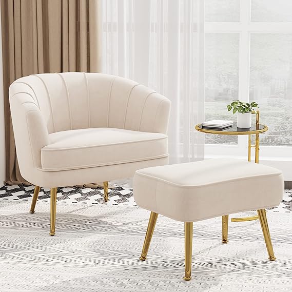 Bedroom Office Velvet Accent Chairs for Living Room