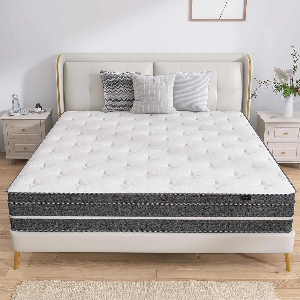 Queen Size Mattress, 14 Inch Hybrid Mattress in a Box, Queen Mattress Foam