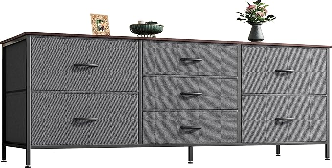 Dresser for Bedroom, 55 Inch Dresser TV Stand