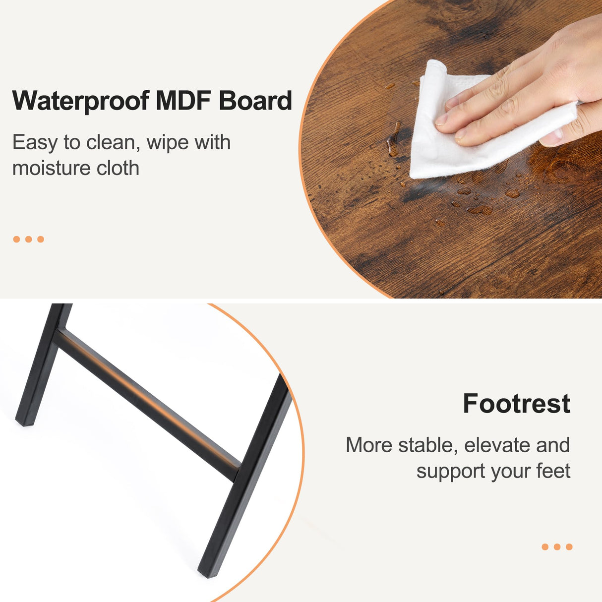 TV Tray Table Set of 2, TV Dinner Tray, Folding Table, Foldable TV Trays,