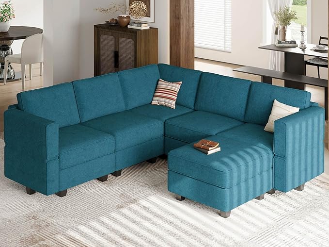 Modular Sectional Couch U-Shape Modulars Reversible Sectional Sofa