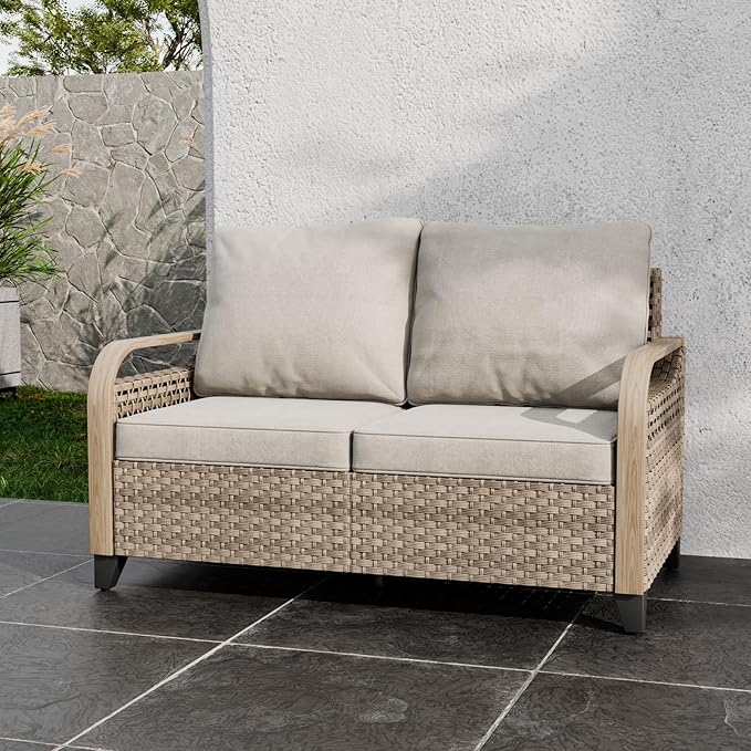 Modern Wicker Outdoor Sofa Furniture, Small Balcony Furniture