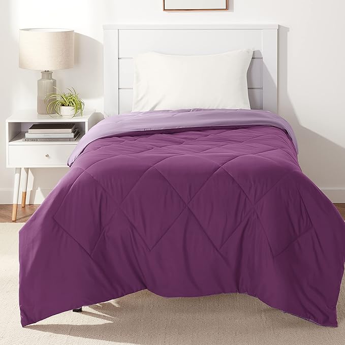 Reversible Lightweight Microfiber Comforter Blanket