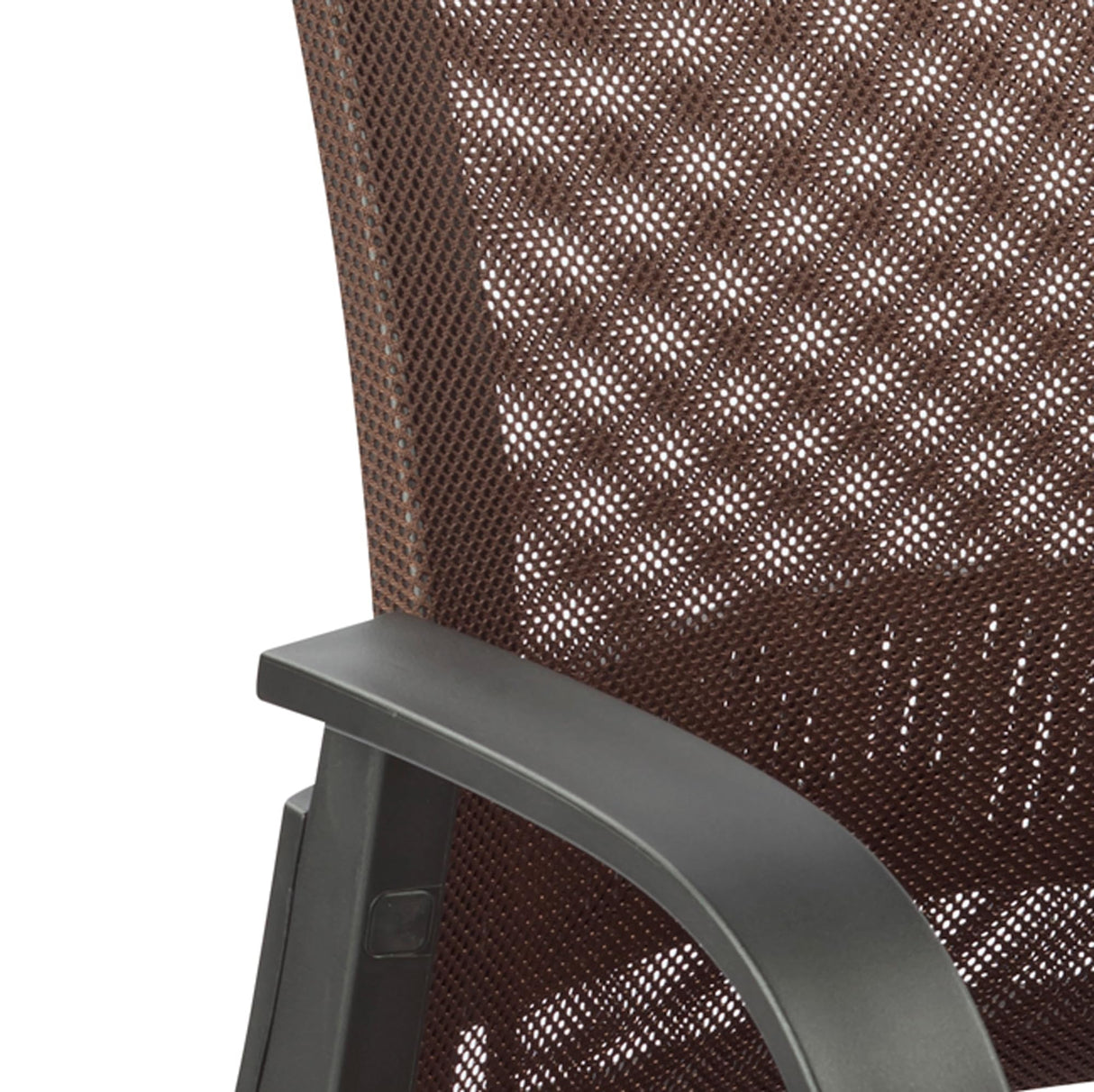 Height Mesh Back Office Desk Chair, Deep Brown, 24"