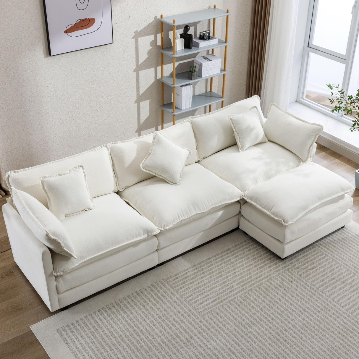 112.2" Wide Modular Sofa Couch for Living Room