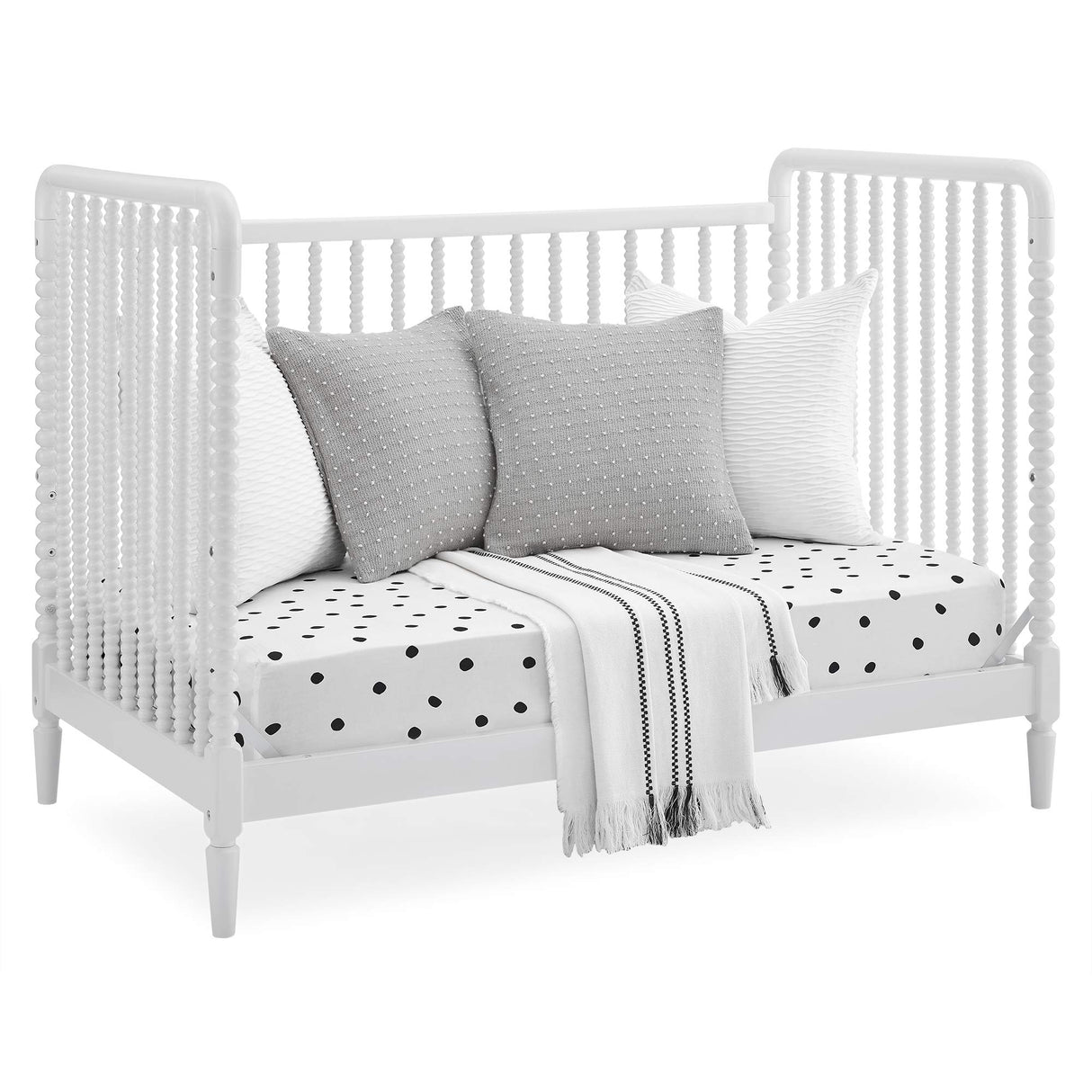 4-in-1 Convertible Crib - Greenguard Gold Certified, Bianca White