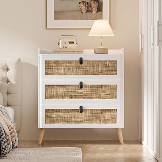 Dresser for Bedroom, Chest of Drawer, 3 Drawer Dresser