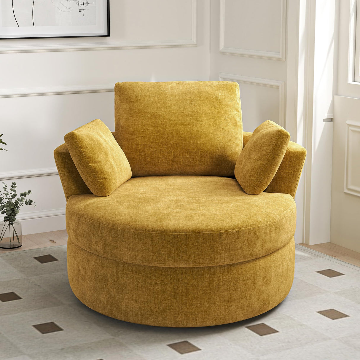 Modern Upholstered Accent Single Sofa Arm Chair for Nursery, Living Room