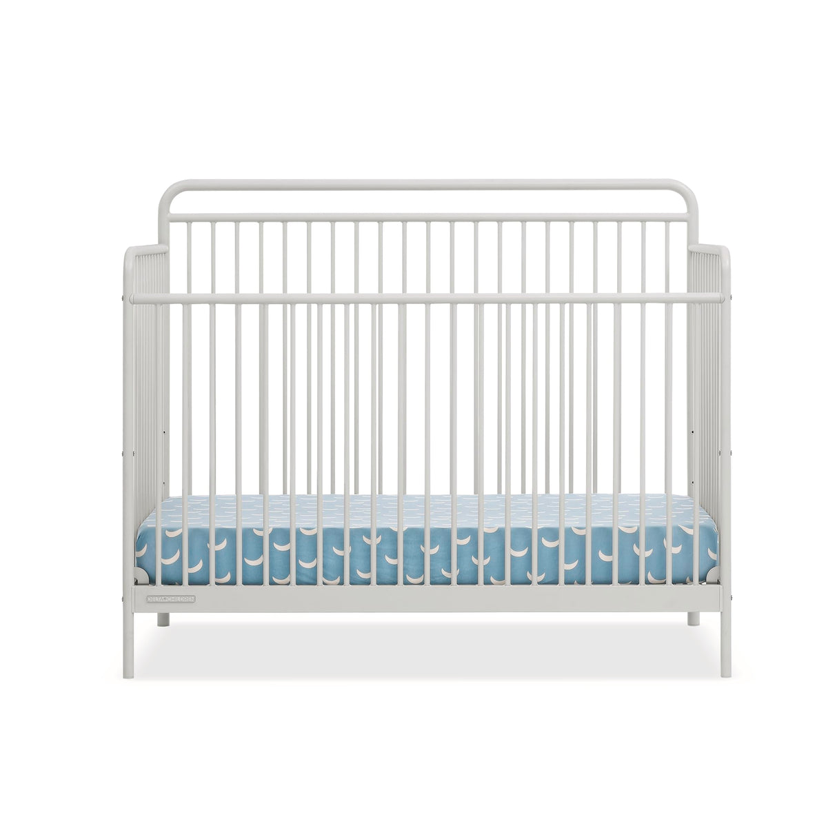 Children Hayden 5-in-1 Convertible Metal Crib, Warm Gray