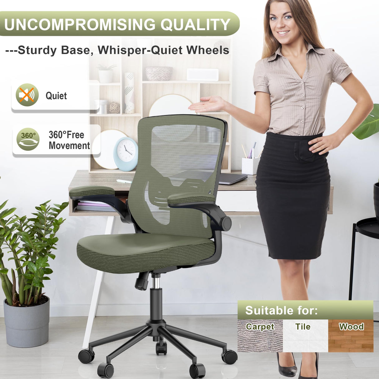 High Back Ergonomic Office Chair with Lumbar Support