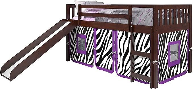Circles Low Loft Bed, Twin