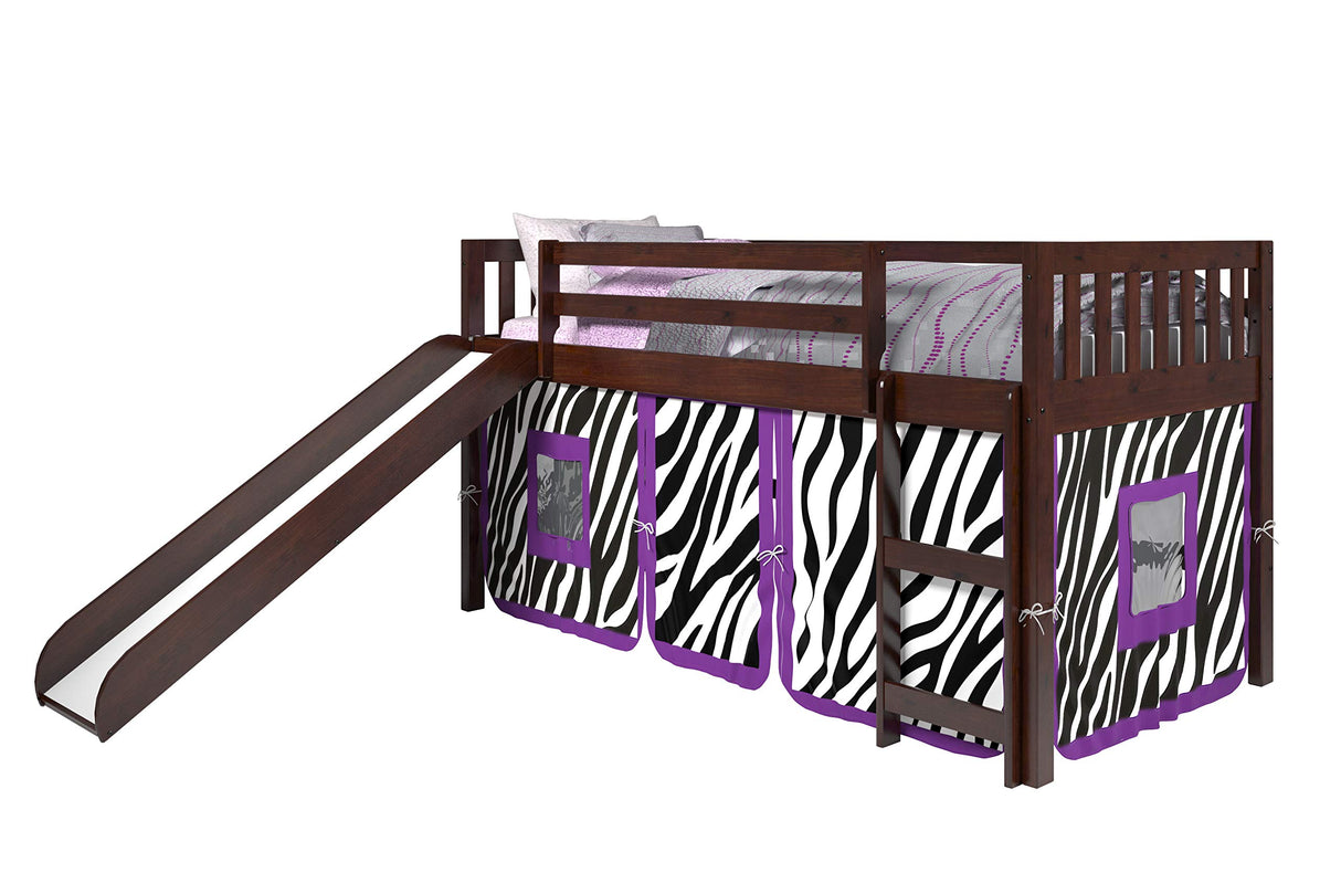 Circles Low Loft Bed, Twin