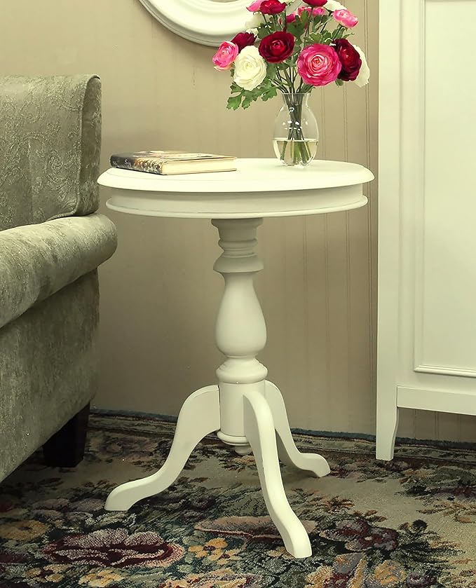 19.5" Round Accent Side End Table for Living Room, Family Room, Entryway