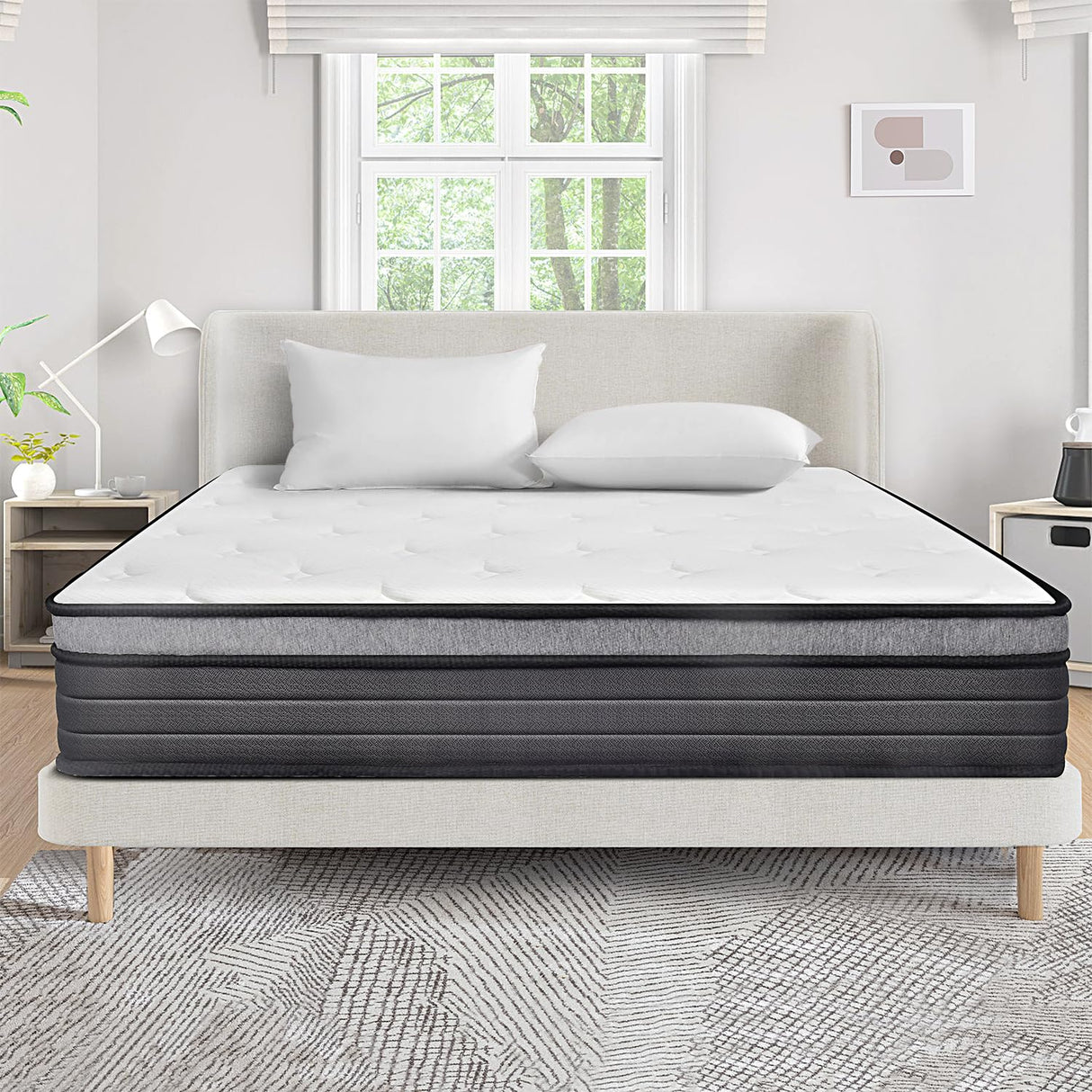 Queen Size Mattress 10 Inch,Bed-in-a-Box,Hybrid Mattress,Individual Pocket Spring Mattress