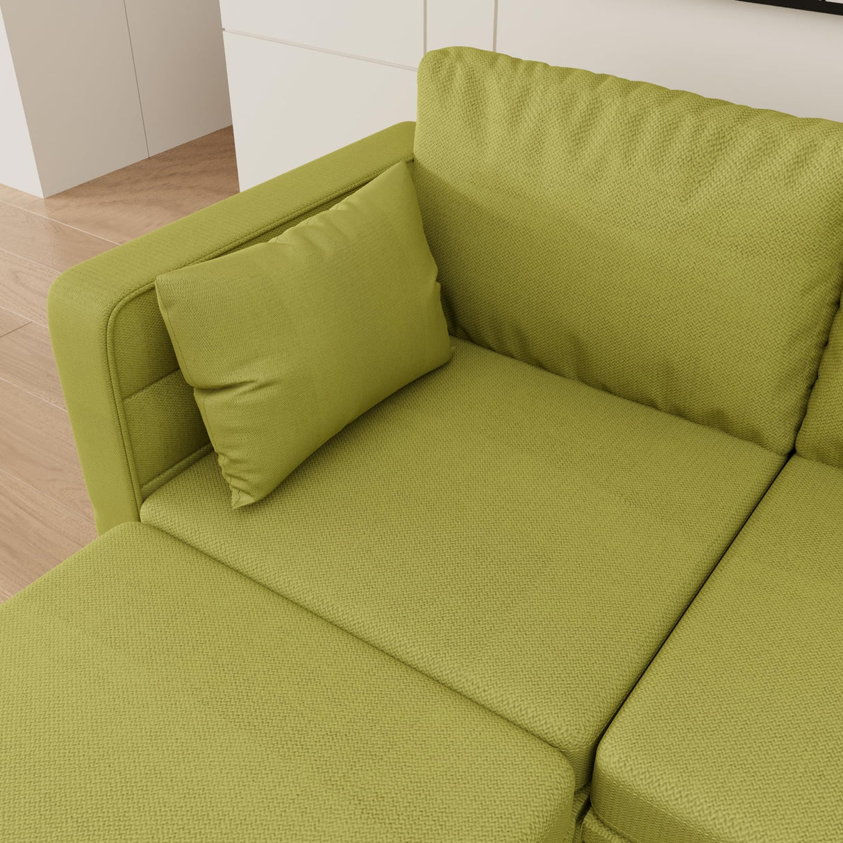 U-Shape Symmetrical Corner Couch Adjustable Backrest & Armrest for Living Room