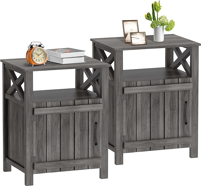 Farmhouse Nightstand Set