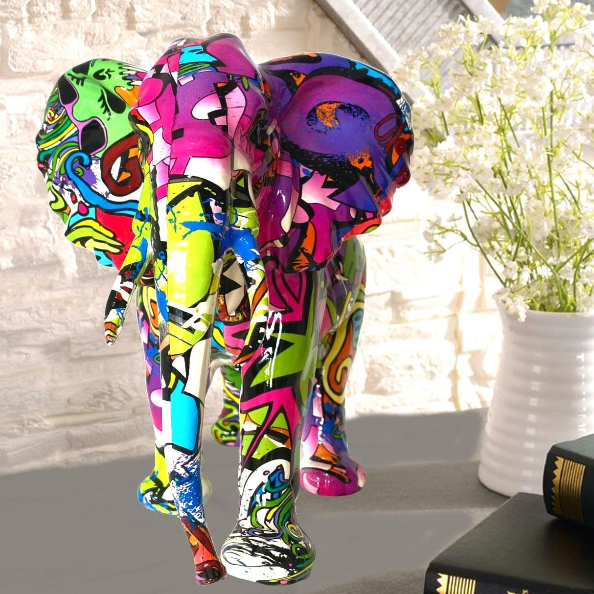 Elephant African Multicolor 35.5 * 20 * 24.5
