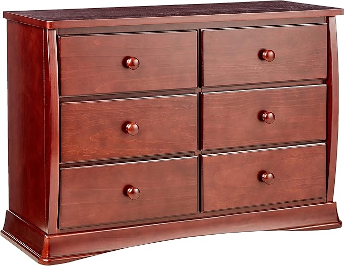 Bentley 6 Drawer Dresser with Interlocking Drawers - Greenguard Gold Certified, White