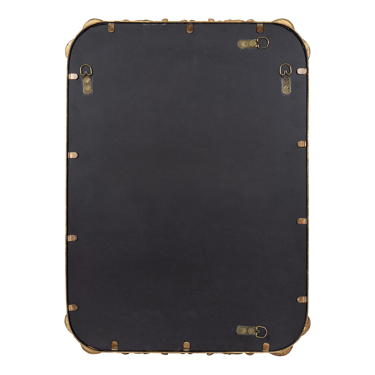 Rounded Rectangle Ornate Traditional Mirror