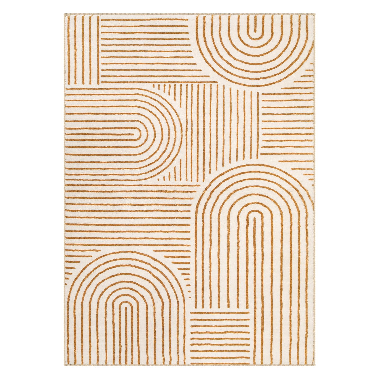 Abstract Washable Rugs 5x7, Non Slip Soft Living Room Rugs Ultra-Thin