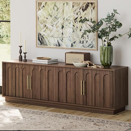 67" Modern TV Stand for 75 Inch TV with Adjustable Shelves