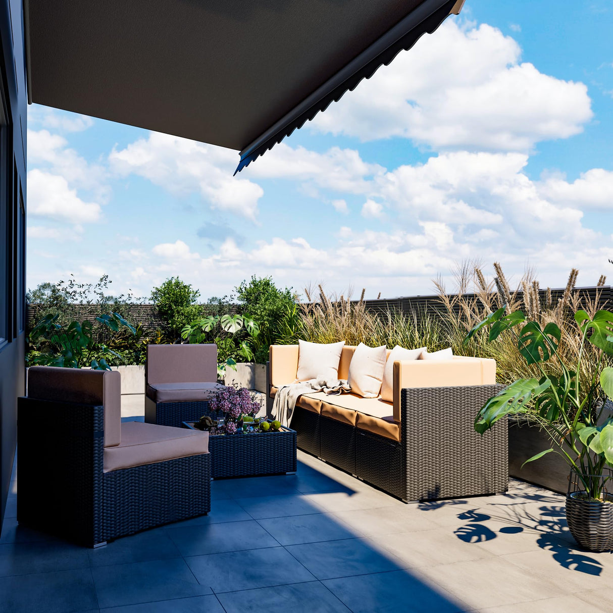 Outdoor Sectional Furnitureļ¼Wicker Patio sectional Furniture Sets