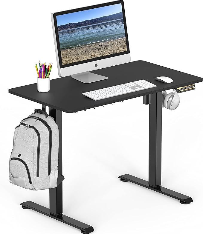40 x 22 Inches Electric Height Adjustable Sit to Stand Desk