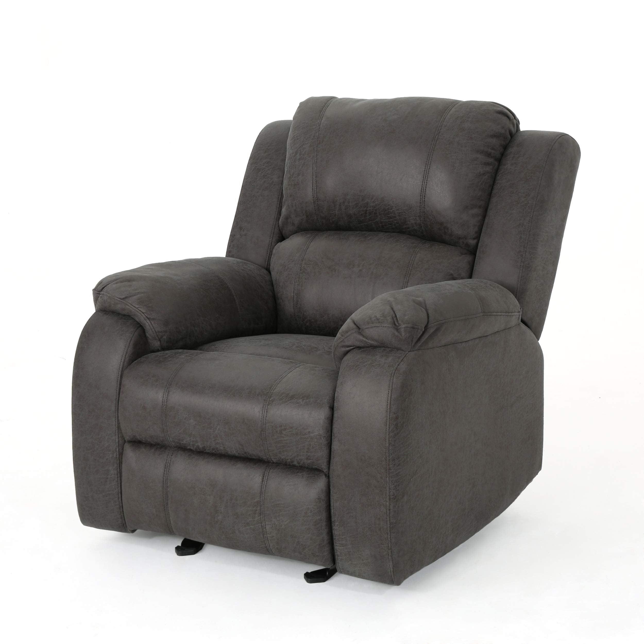 ComfyTide Tufted Recliner Accent Chair – Microfiber & Lever Recline
