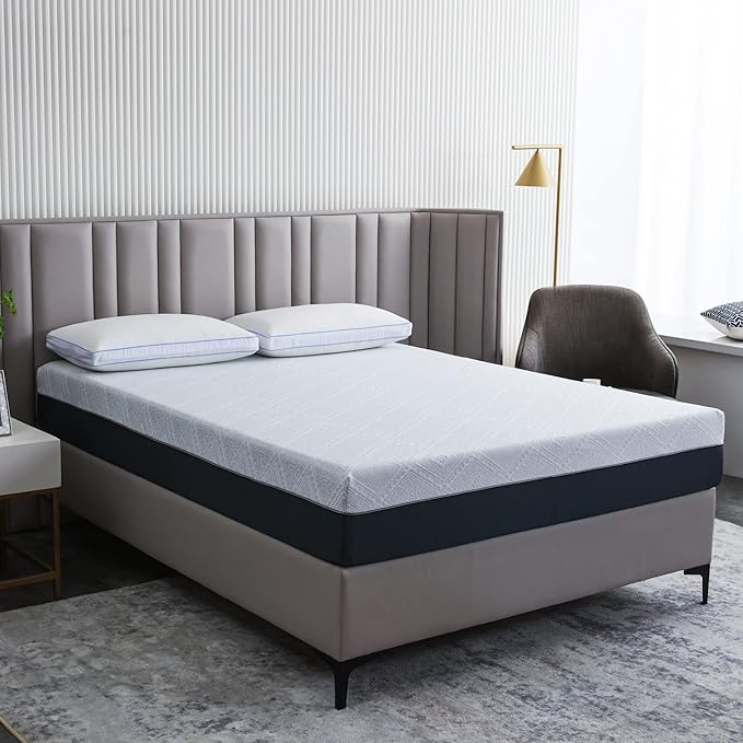 Twin Mattress for Kids, 6 Inch Green Tea Gel Cooling Memory Foam Bunk Bed Mattress