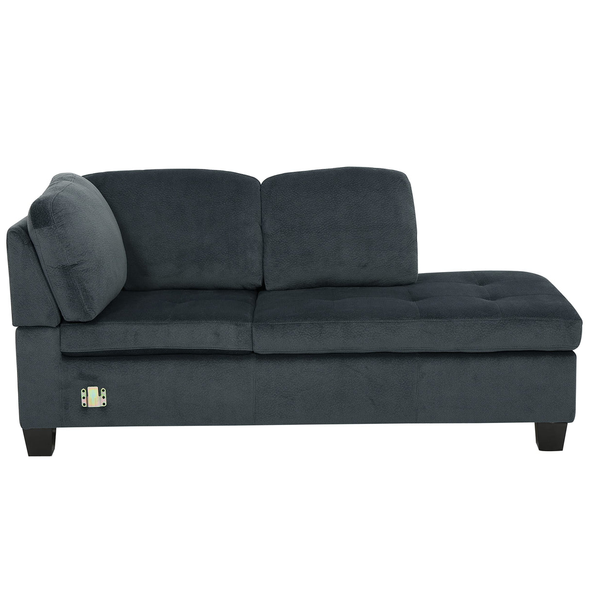 Canterbury Fabric Sectional Set, Charcoal