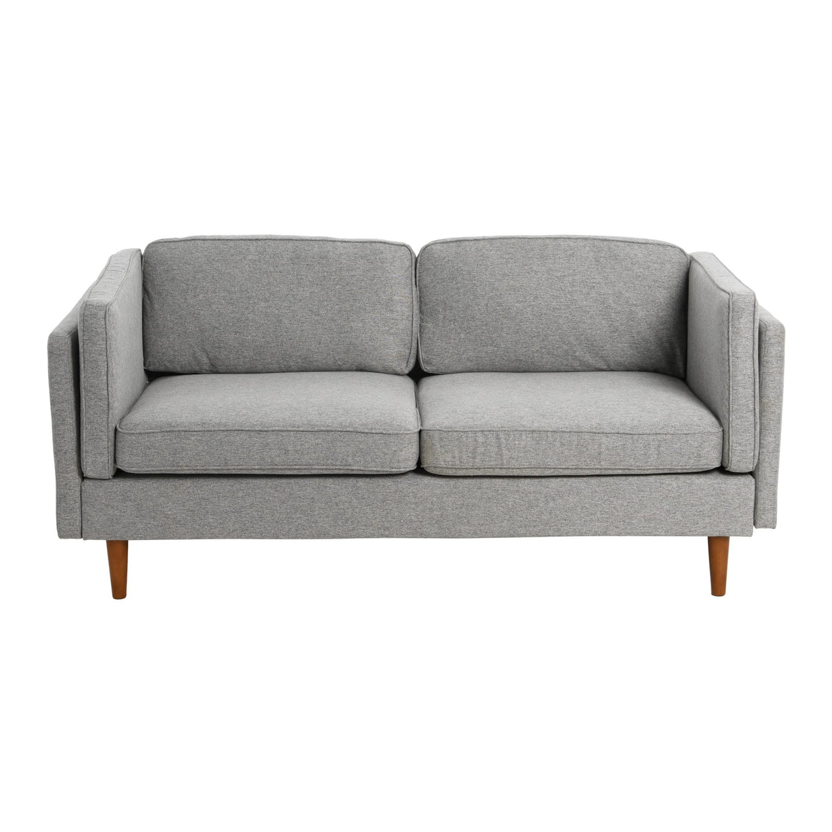 Atley High Sided Sofas, Mid-Century Grey