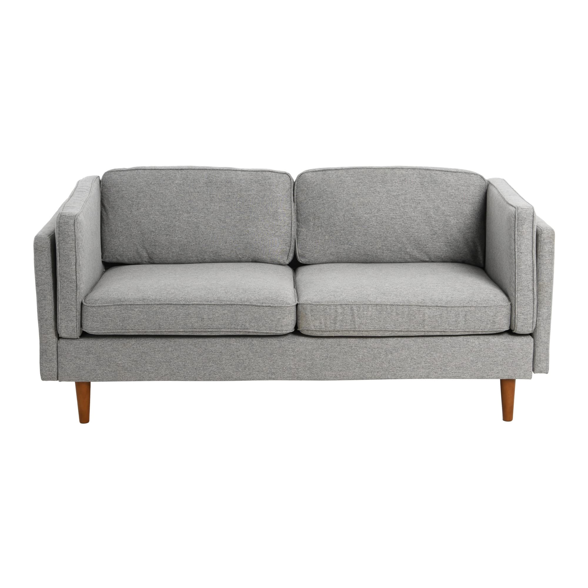 Atley High Sided Sofas, Mid-Century Grey
