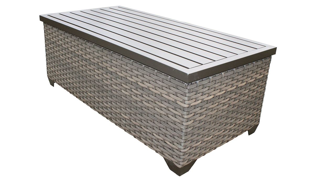 Florence Sectional Seating Group with Cushions 9 Piece Outdoor Wicker Patio Furniture Set