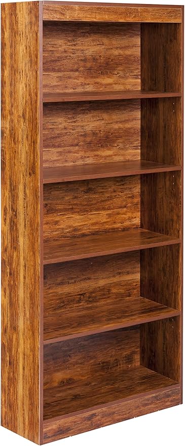 Essentials 5-Tier Bookshelf, White