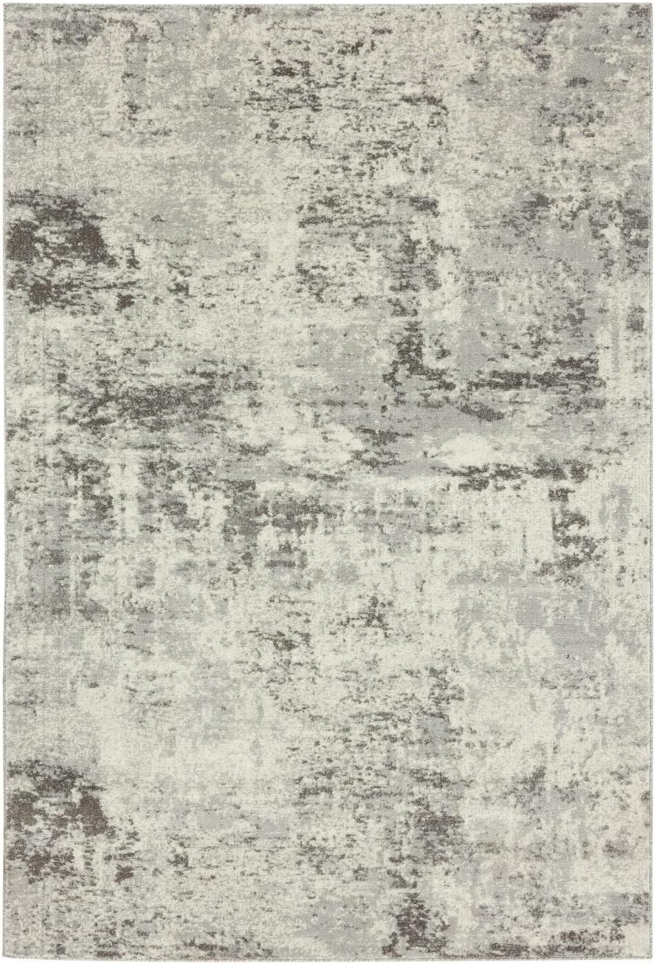 Kingsbury Abstract 8x10 Gray Modern Area Rug