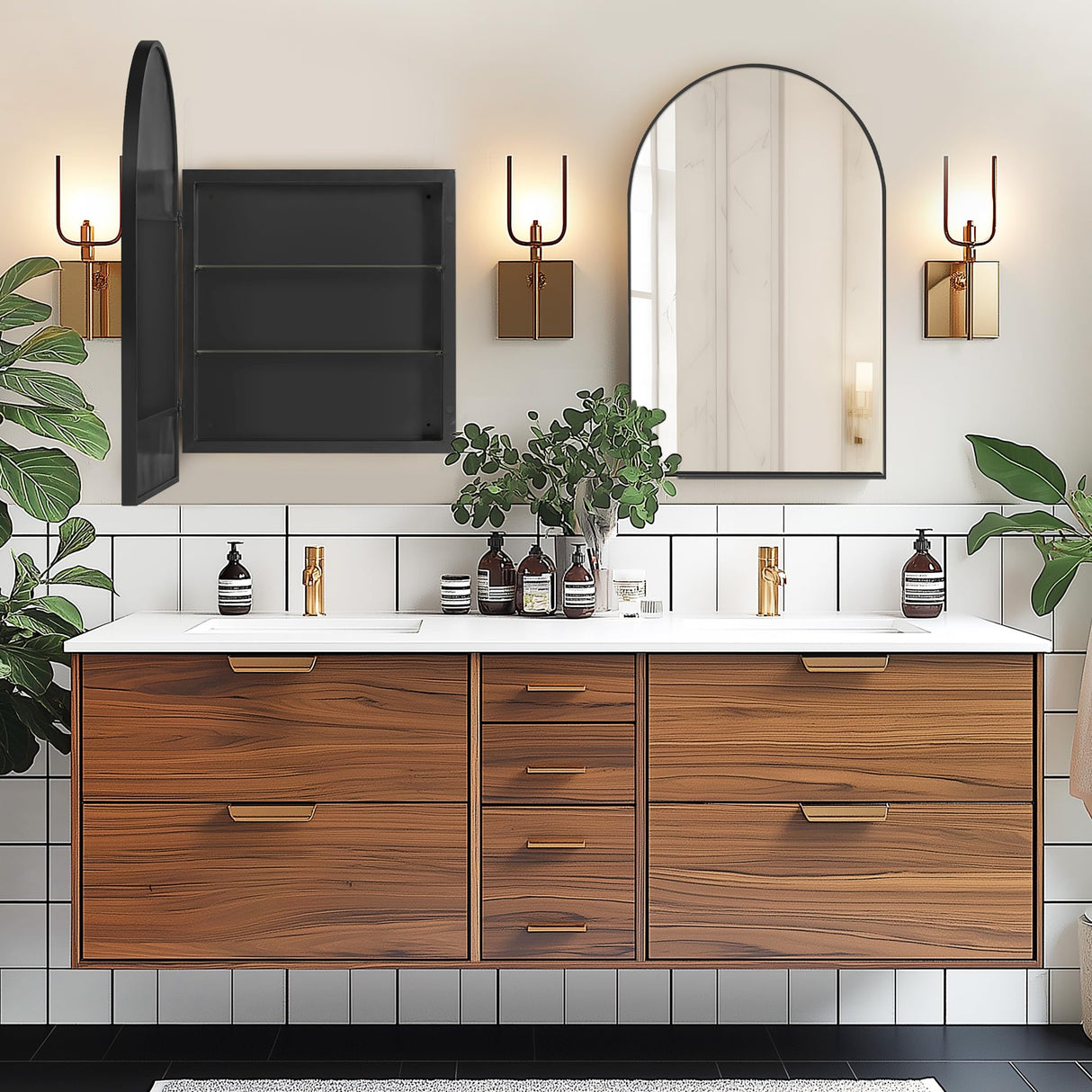 Medicine Cabinet with Mirror for Bathroom