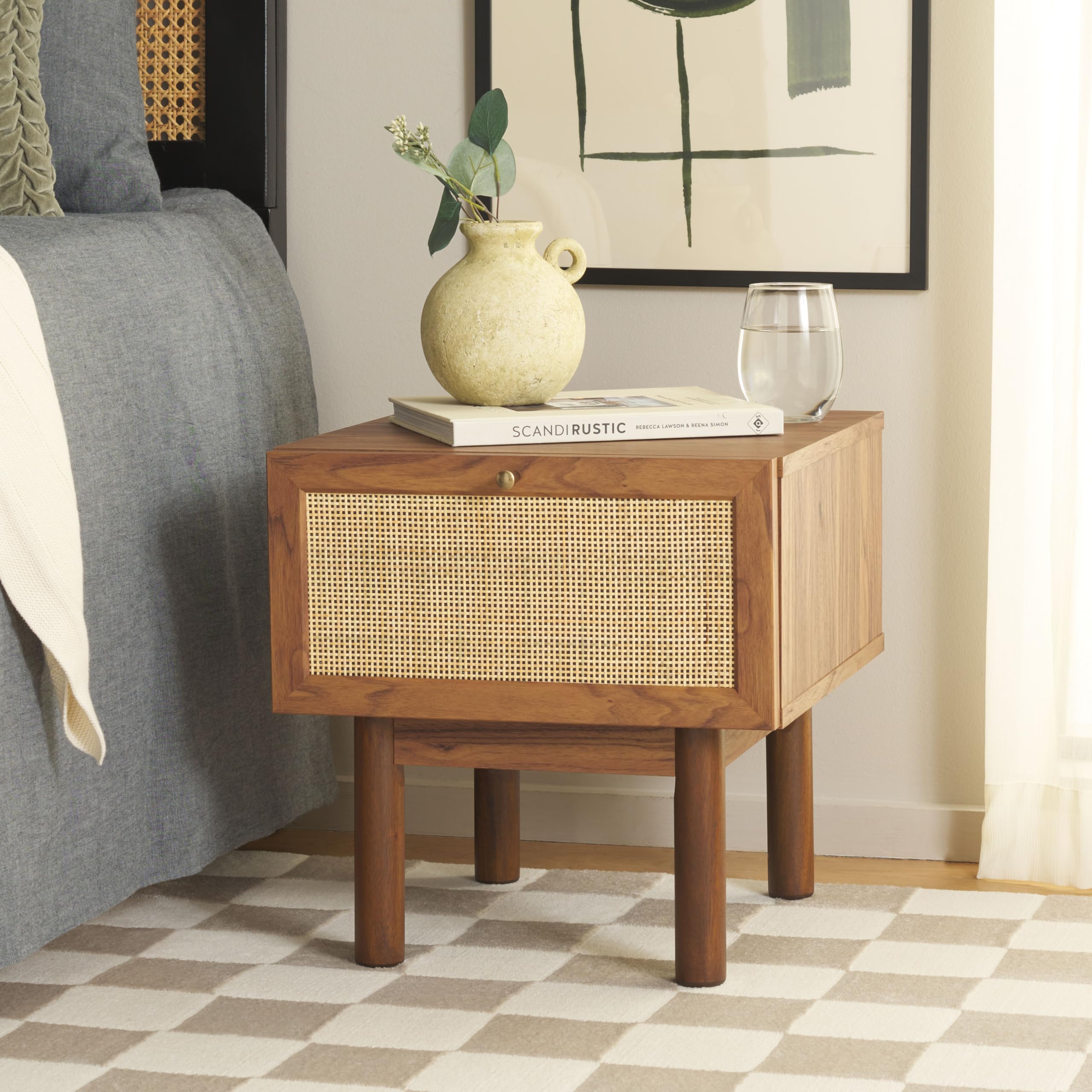 Collection Aino Walnut 1-Drawer Nightstand