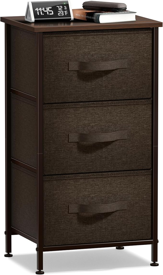 Nightstand with 2 Drawers - Bedside Furniture End Table Night Stand