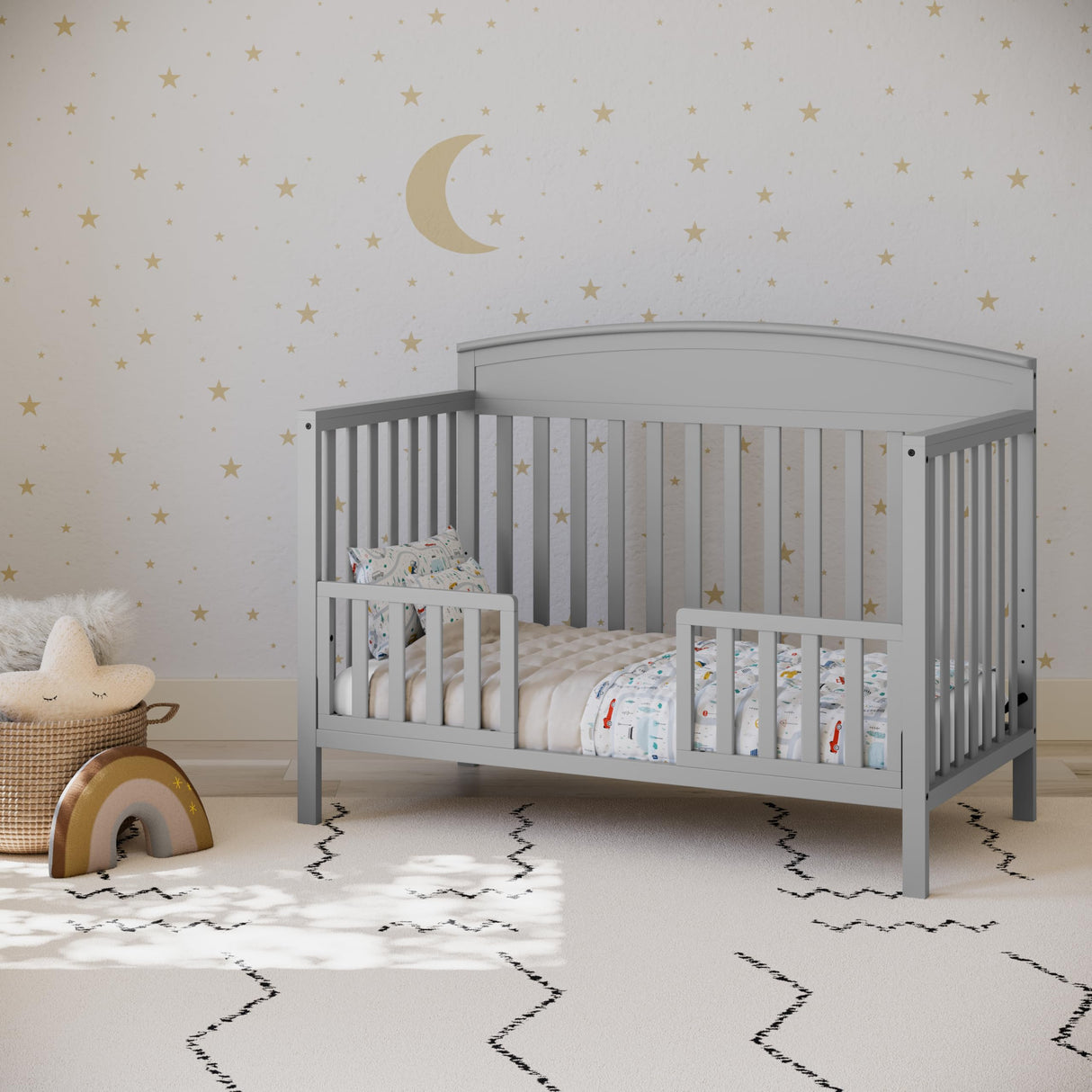 Benton 5-in-1 Convertible Crib (Pebble Gray) – GREENGUARD Gold Certified