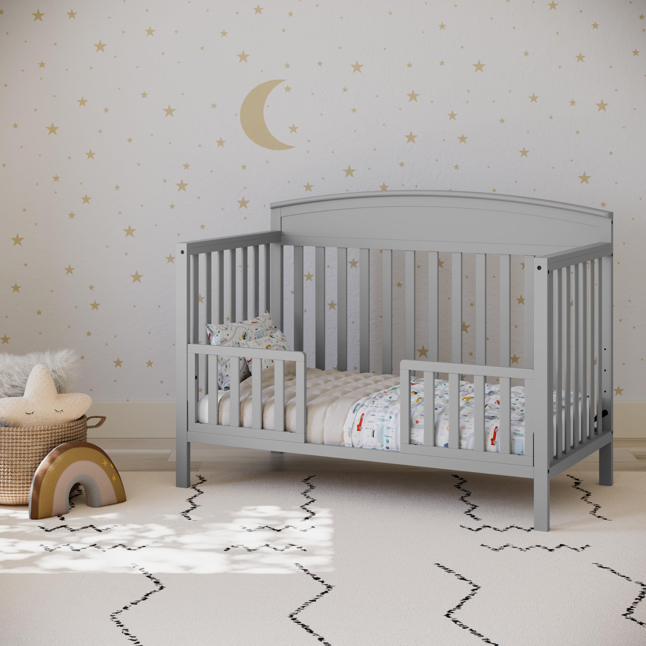Benton 5-in-1 Convertible Crib (Pebble Gray) – GREENGUARD Gold Certified