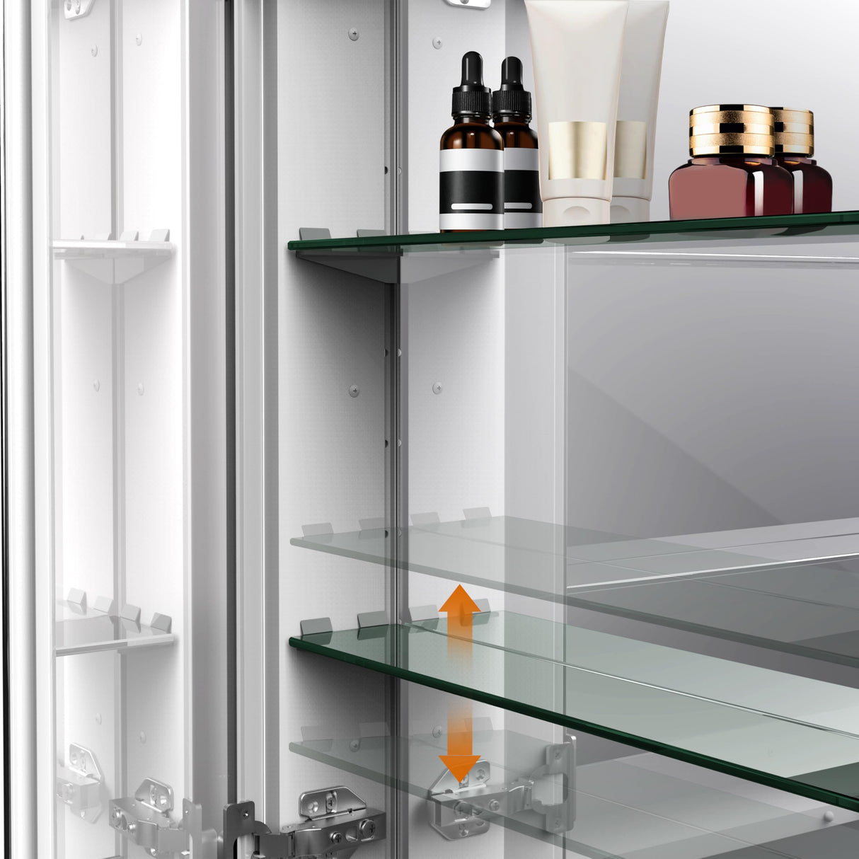 29 x 31.5 in Double Door Medicine Cabinet with Mirror, Adjustable Shelves & Durable