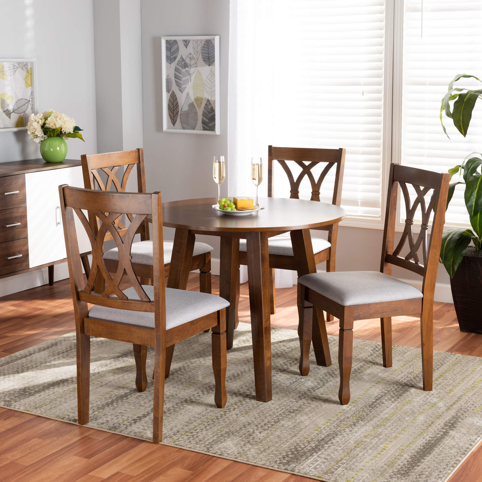 , Grey/Walnut