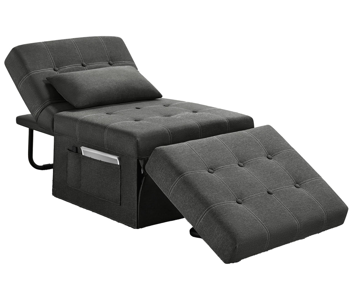 4-in-1 Convertible Sleeper Sectional Sofa with Adjustable Backrest – 7/8/9 Seaters