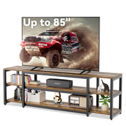 85 inch TV Stand, Entertainment Center for 70 75 80 85" TV, 75.2" Wide Wood Television